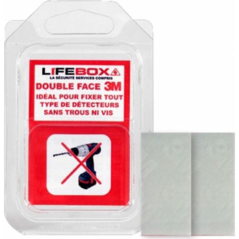 Double face certifié 3M lot de 2