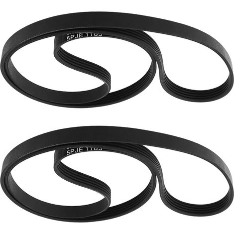 Lot de 2 Courroies d'entraînement pour Lave-linge 5PJE1163 00745310-52X5974 Compatible avec Bosch Et Compatible avec Siemens