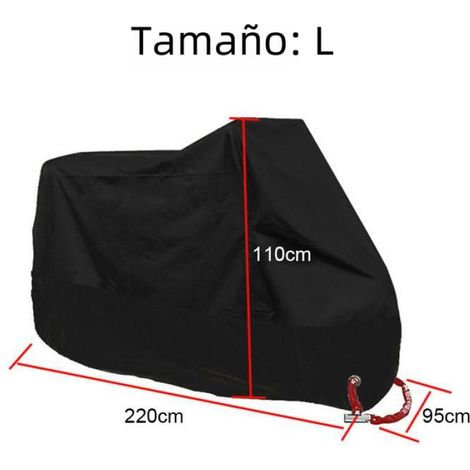 Housse de moto pour NMAX, AEROX, PCX, MIO, BEAT, CLICK, imperméable, anti-pluie et anti-poussière, protection UV - L - (1/4)