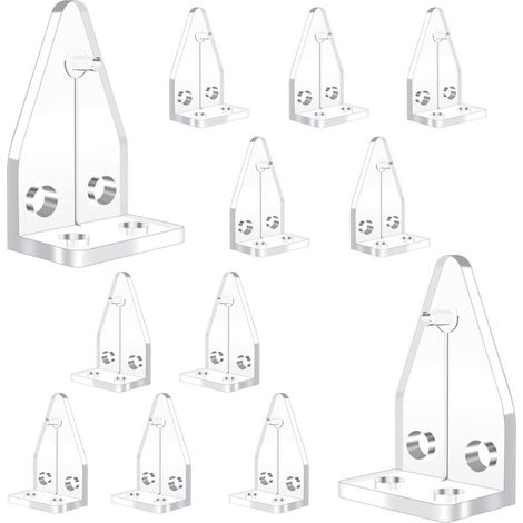 Bardusch Lot de 12 pinces de fixation en plastique transparent pour fenêtre et stores vénitiens - Accessoires de rechange pour store horizontal (1/4)