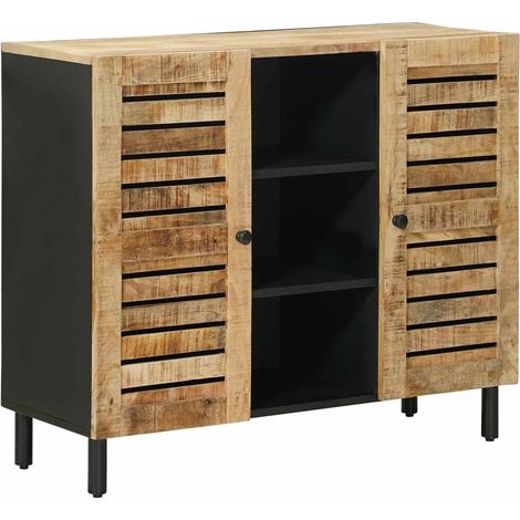 Storage Cabinets Natural 90 x 33 x 75 cm Solid Mango Wood vidaXL (1/5)