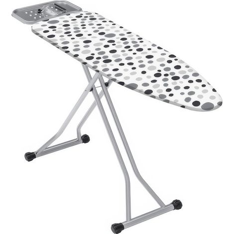 Table � Repasser 118 x 38 cm avec Support Centrale Vapeur Fermeture de S�curit� et Patins Antid�rapants Venus Large
