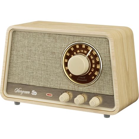 Tischradio - Sangean - WR-101 - Bluetooth - AUX - Hellholz (1/4)