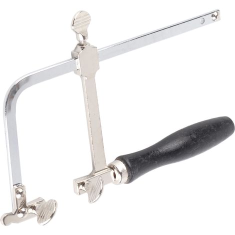 Scie à main Sawbow pour bijoutiers, cadre à 12 lames et mini étau d'établi avec pince, outil de bricolage pour la fabrication de bijoux (1/5)