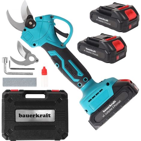 Sécateur électrique sans fil 21 V, diamètre de coupe 30 mm
