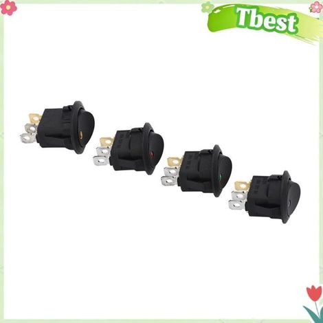 20 pièces interrupteur à bascule 3 broches 2 positions interrupteur à bascule avec lumière LED pour Machine voiture RV (1/4)