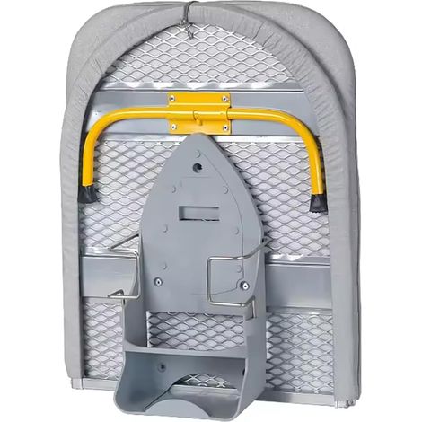 Table a Repasser Pliable, Planche a Repasser Pliable, Table à Repasser Pliable, Pieds de Table Pliables pour Un Gain de Place, Planche à Repasser Compacte avec Support de Table, Gris,89x33cm (1/5)