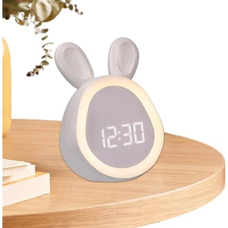 Réveil pour et Adultes Lampe de Nuit Veilleuse Design Lapin (1/5)