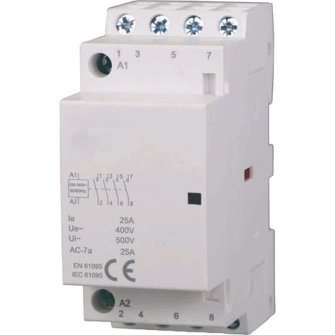 gloca AC-Schütz DIN-Back 4P 220V 25A – 4 Kontakt NO (1/4)