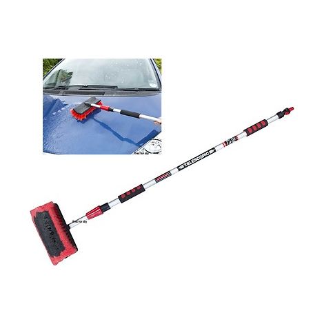 Water Fed Brush 2m Telescopic Extending Car Motorhome Caravan Window Cleaning