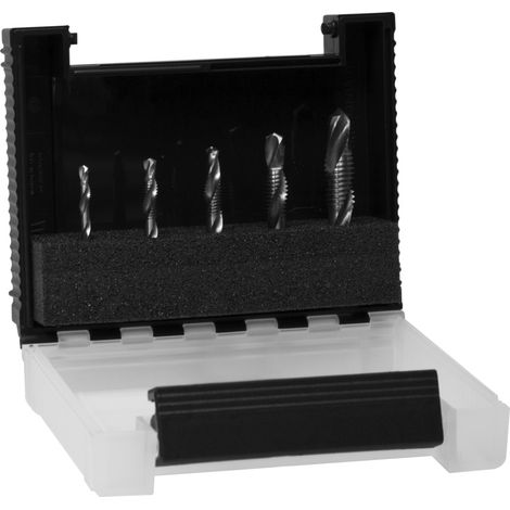 Wiha Kombigewindebohrer-Bit Set 5-tlg. 1/4" in box (28026)