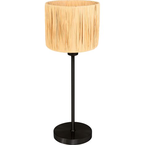 Mexlite - tischlampe - Noor - natürlich schwarz - metall seegras