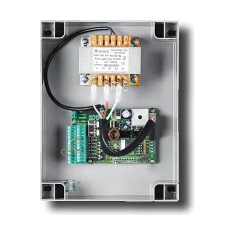 beninca armoire de commande avec récepteur intégré 24vdc logica24.ri (1/2)