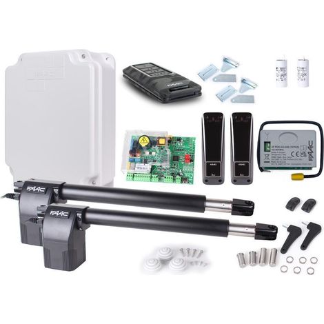Kit Alfa FDS corto - faac 414 per cancelli a doppia anta da 6 m (1/3)