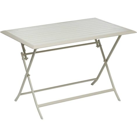 Tavolo da giardino pieghevole Azua argilla 4 posti 135 x 90 x 75 cm (1/3)