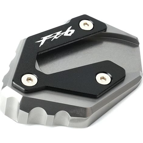 (Gris-FZ6) Compatible avec Yamaha FZ1 FZ 1 2006-2015 FZ6 FZ6R FZ6-S2 2004-2009 Accessoires moto Béquille latérale en aluminium Extension de béquille maxpower (1/4)