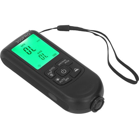 Digitales Lackdickenmessgerät 0-2000 µm, Lackdickenmessgerät für Autos, Schwarzschichtmessgerät (1/5)