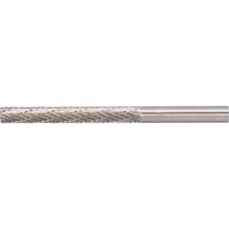 Rotationsfeile, 2-Korn-Schleifkopf aus legiertem Stahl, zum Schnitzen und Gravieren von Hartmetallen, 6 x 6 x 50 x 80 mm (1/5)