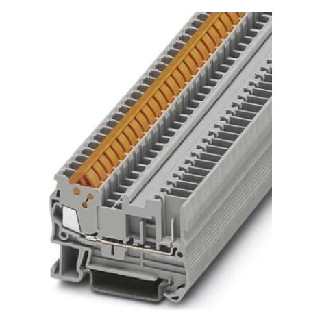 Bloc de jonction rail DIN Phoenix Contact QTC 1.5/ 1P, 1.5mm², Enfichable, Gris ( Prix pour Paquet de 5 )