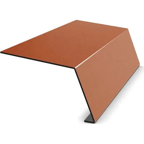 Bordure basse, mat, 2000 × 208 × 0,5 mm, rouge brique Mat RAL 8004
