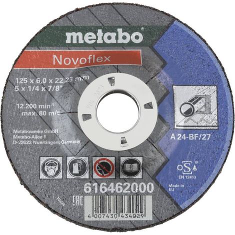 Novoflex 125x6.0x22.2 Stahl-Schleifscheiben Metabo (1/3)