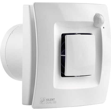 S&P SILENT DUAL-100 - Kleinraum-Ventilator,Feuchte,Bewegungsm. - 5210640600