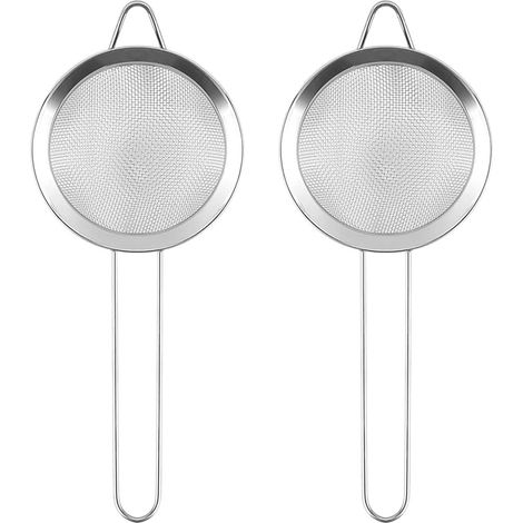 Kit 2 Passoires à Cocktail Inox  Tamis Fin pour Bar Professionnel  Accessoire Mixologie Polyvalent  Filtre à Thé et Boissons Premium