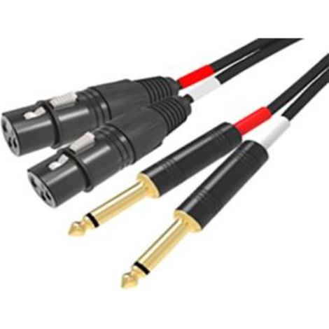 Cavo Audio 2 X Xlr F / 2 X 6.3Mm - 3Mt (Rdm C93)