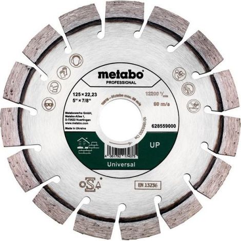 METABO Diamanttrennscheibe 125x22,23mm, "UP", Universal "professional" (628559000)