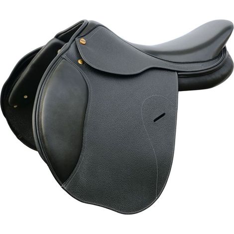 16", nero: Sella da salto Henri de Rivel modello Advantage Premium in cuoio (1/2)