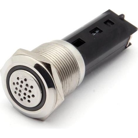 Buzzer - acier inoxydable - à encastrer - 19mm