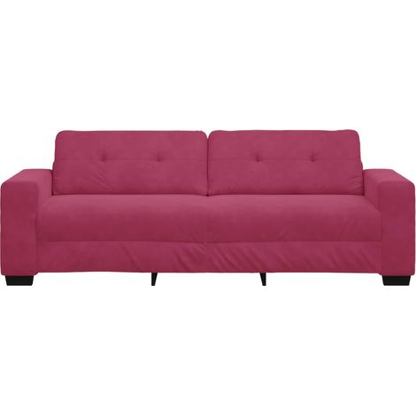 Sofa 3 places Bordeaux 220 cm Velours (1/5)