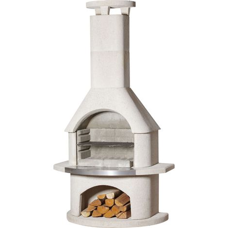 Buschbeck Gartenkamin Elba BBQ Kohlegrill Holzgrill Grillkamin Grill (1/2)