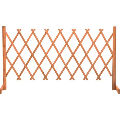 Clôture en treillis de jardin-Grillage de jardin Orange 150x80 cm Bois de sapin (1/5)