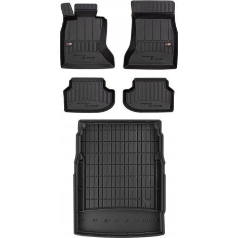 Juego de alfombrillas de goma 3D para BMW 5 F10 Sedán 2013-2017 (1/5)