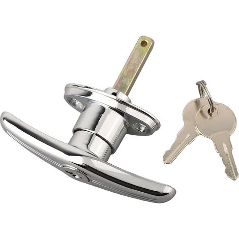 Poignée en T résistante à l'eau pour portes de garage - Poignée en métal solide - Parfait pour les abris de jardin (1/3)