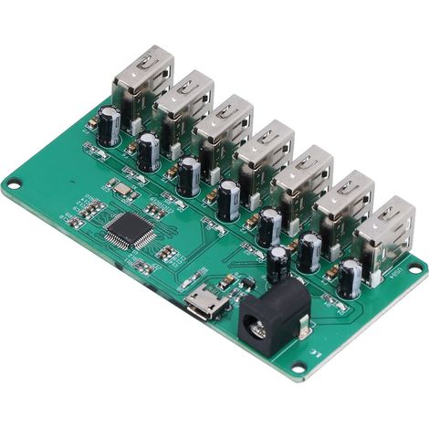 Hub USB 2.0 à 7 ports avec carte d'extension sans pilote pour Windows, Linux et Android (1/5)