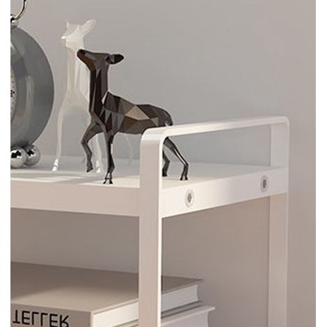Schreibtischregal, Schreibtisch-Organizer, Büroablage, warmweiß, schlichter Stil (1/5)