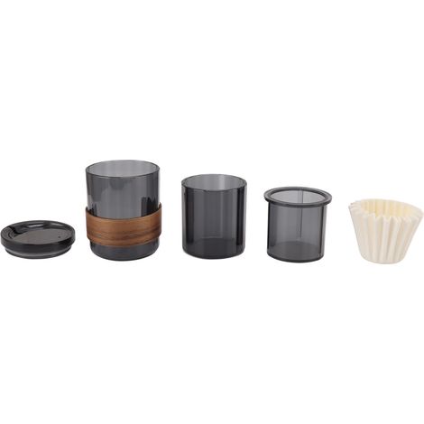 Ensemble cafetière 3 en 1 à infusion manuelle, mini tasse à filtre portable, filtre en maille, mug de voyage, format portable (1/5)