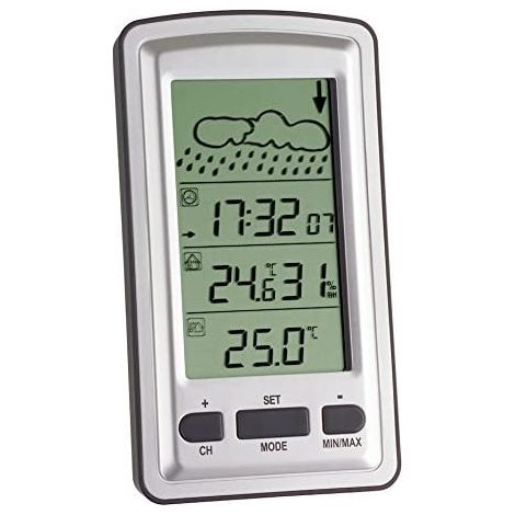 TFA-Dostmann 35.1079 estación meteorológica digital Plata (1/2)