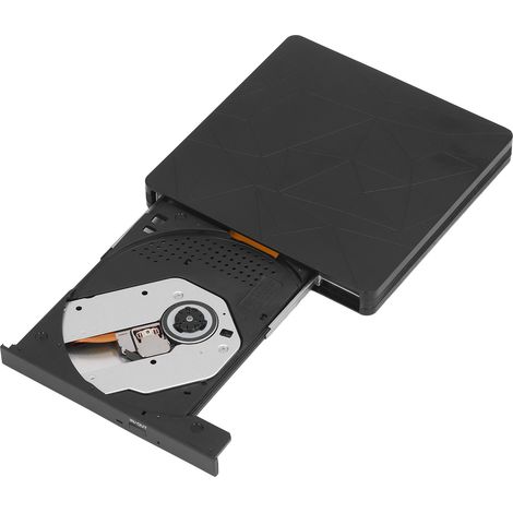 Lecteur DVD externe USB 3.0 portable, lecteur CD/DVD externe, texture araignée, graveur CD-ROM pour ordinateur portable Windows