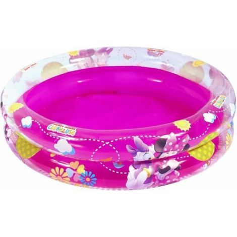 Piscine Gonflable - Diamètre 61 cm Hauteur 15 cm - Pour Enfants À Partir De 1 An - 2 Boudins - Fille - 1 Pièce