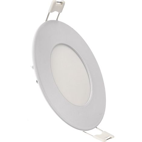 Jandei - Downlight led redondo empotrable de 12V, 3W, luz 6000K, marco blanco