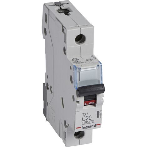 Interruptor automático S 301 1P C 20A 6000A TX3 (1/4)