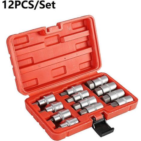 Jeu de 12 clés à douille à impact Allen 1/2 pouce H5-H22 (H5/H6/H7/H8/H10/H12/H14/H16/H17/H18) (1/5)