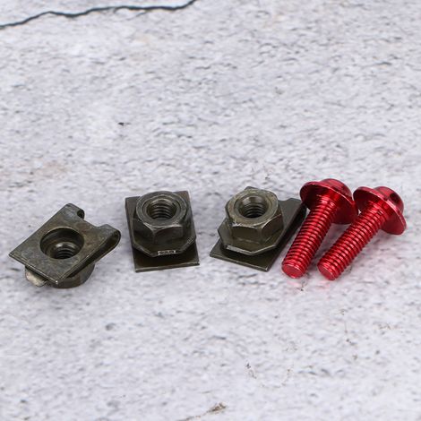 5x16mm Motorradverkleidungsschraubensatz, Schnellverschlüsse, Spiralmuttern, Motorradkarosserieschrauben (1/5)