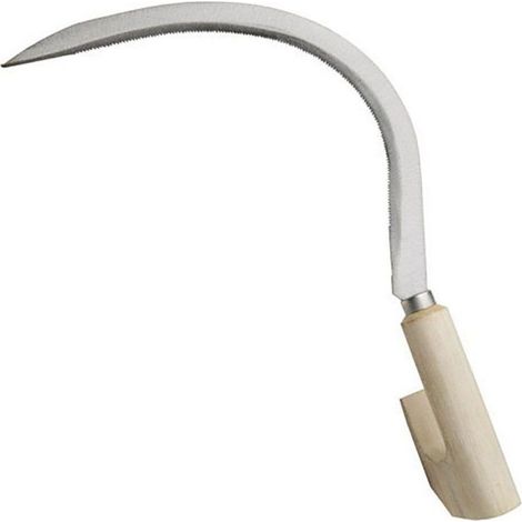 Herbe Faucille Manche Tourné 22 mm. Droitier (droitier)