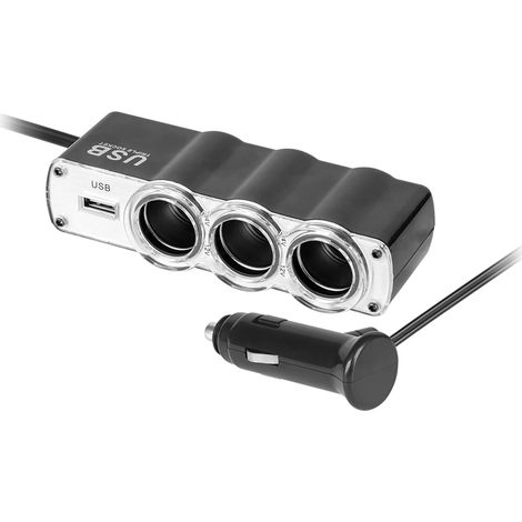 Divisor de toma de mechero para coche USB Peiying 12/24V 60W (1/2)