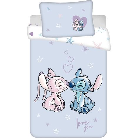 Parure de lit enfant Disney Lilo et Stitch violette 100×135 cm, 40×60 cm (1/2)