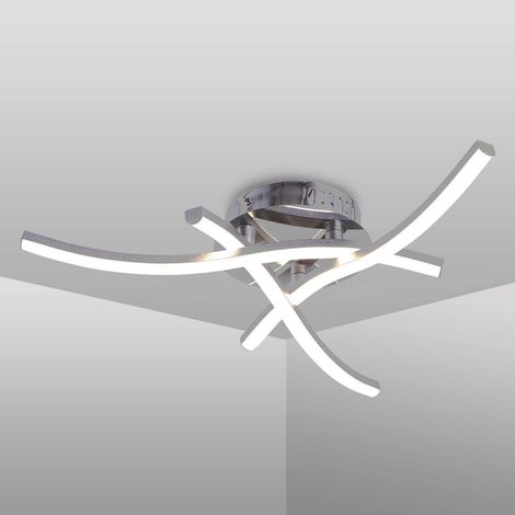 SVKBJROY Lampe à Suspension en Forme d'Onde, Luce Bianca Neutra 4000K, LED Intégrée 18W 1600Lm, Lampe Moderne pour Caméra du Letto Soggiorno Restaurant, 220V (1/5)